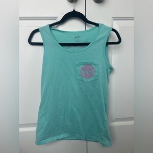 Just Be Aqua Blue Casual Tee